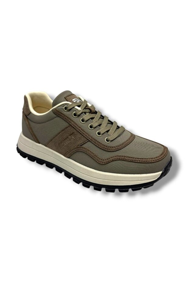 26Ym Med-26 Linen Anatomical Sole Men's Sneaker Olive Beige