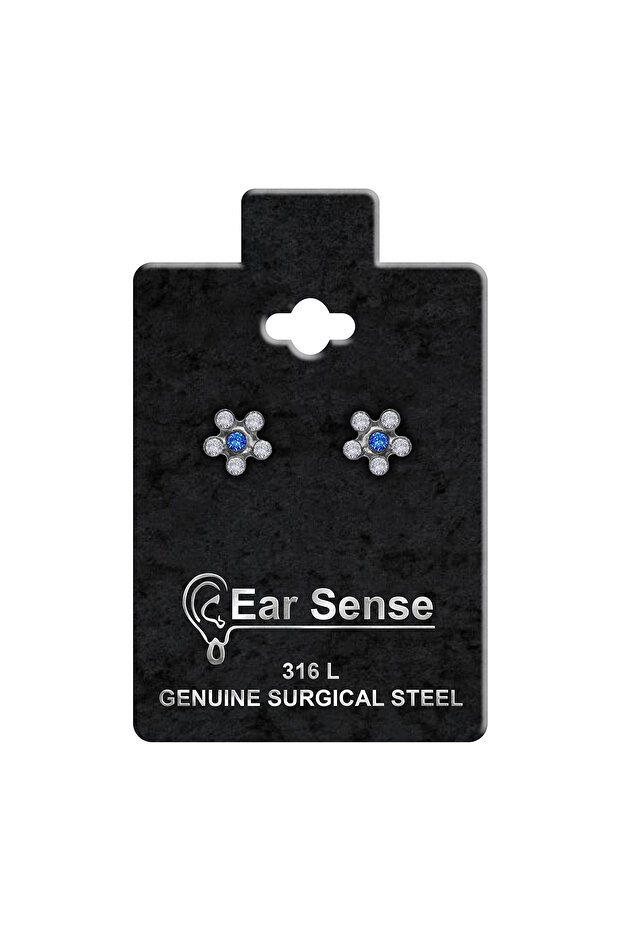 Ear Sense Earing Daisy Cr Ab/Aqua -D20