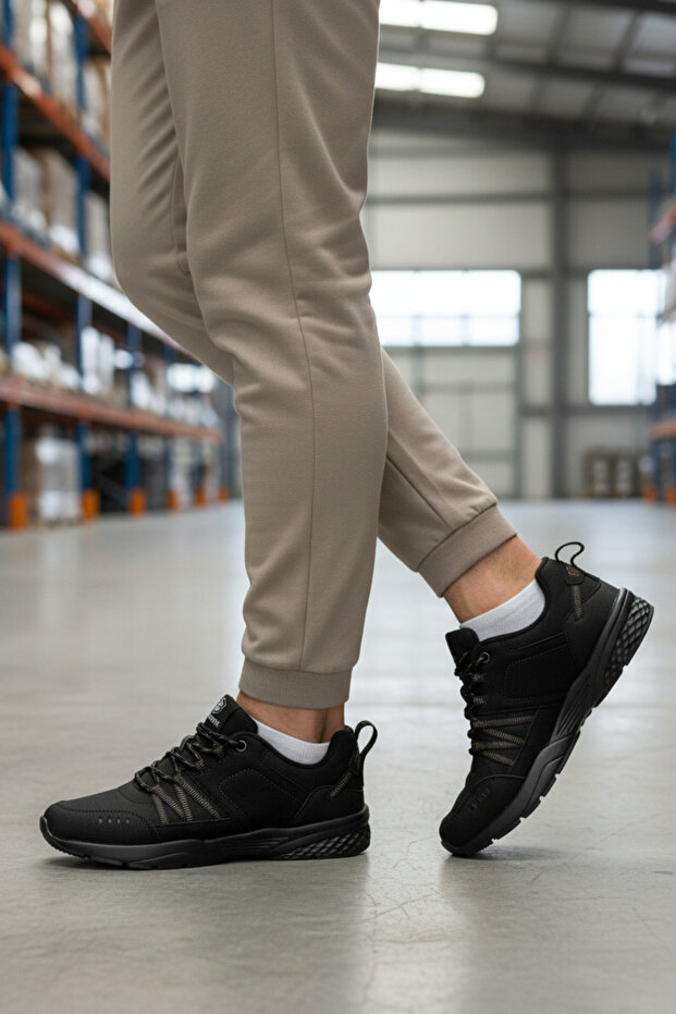 Mn-7773 Black Men's Comfort Casual Sneaker Shoes