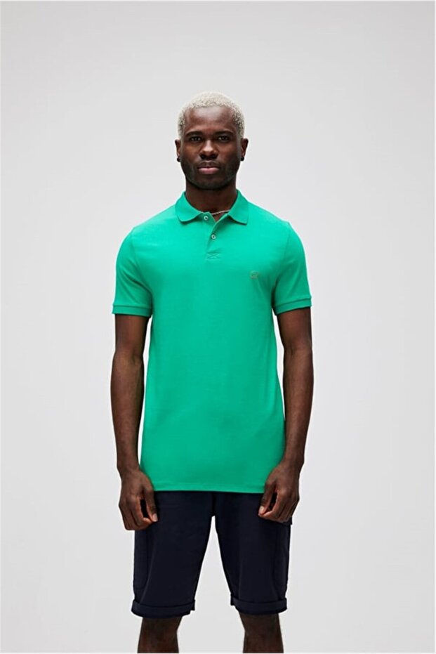 Rixon Polo Green Fig Men's Polo Collar Green T-Shirt