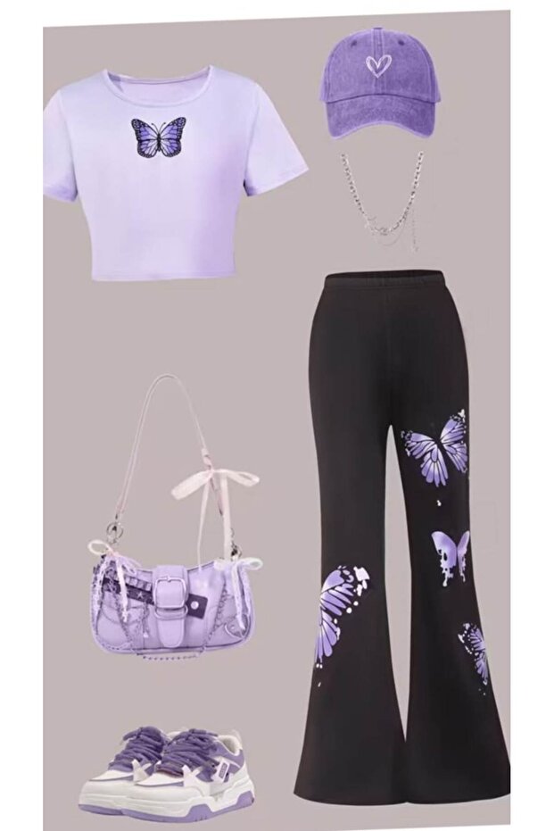 Printed Children's Spanish Style Summer Top and Bottom Set Cotton