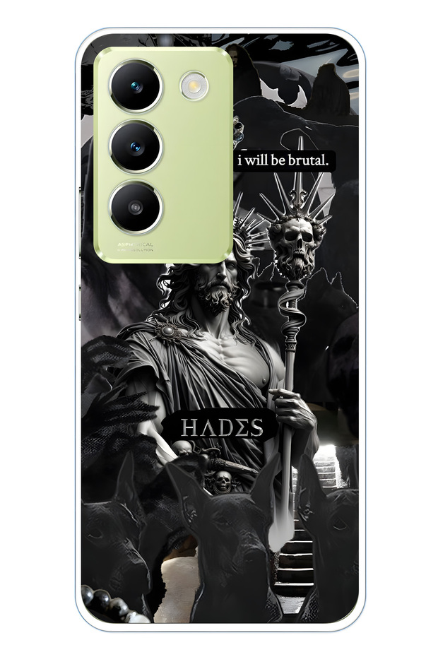 Vivo V30 Lite Compatible Hades Mythology Patterned Transparent Phone Case