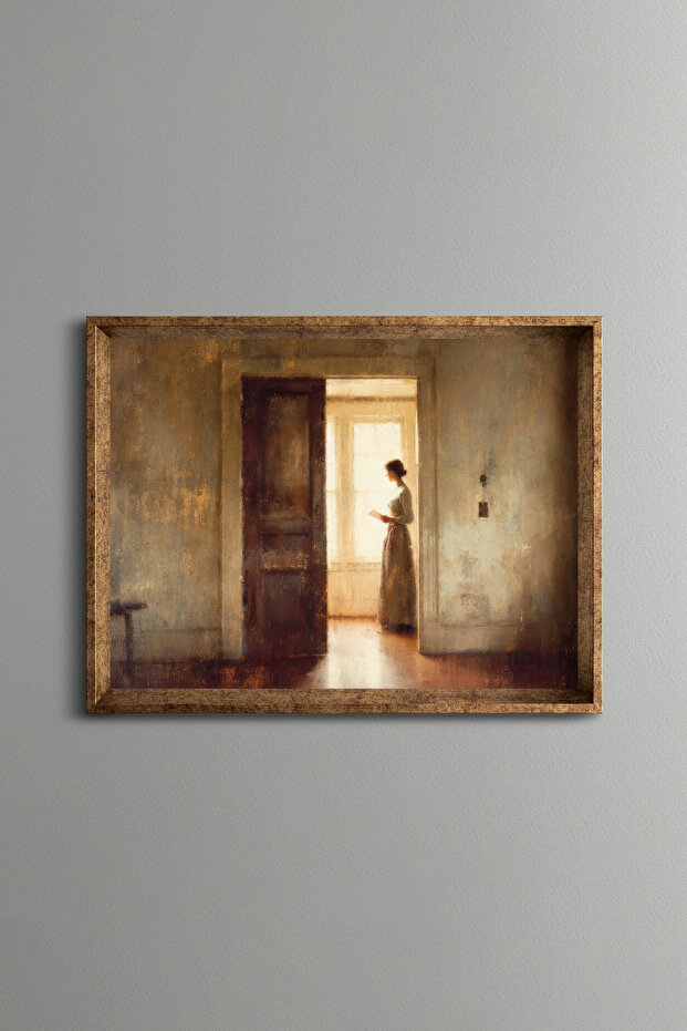 Gün Işığında Kadın - إطار منقوش بتصميم عتيق - موديل نحيف