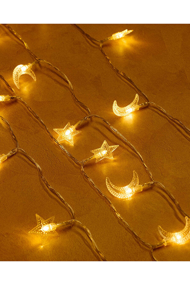 أضواء احتفالية بيضاء دافئة بطول 3 أمتار مع 20 مصباح LED تعمل بـ USB