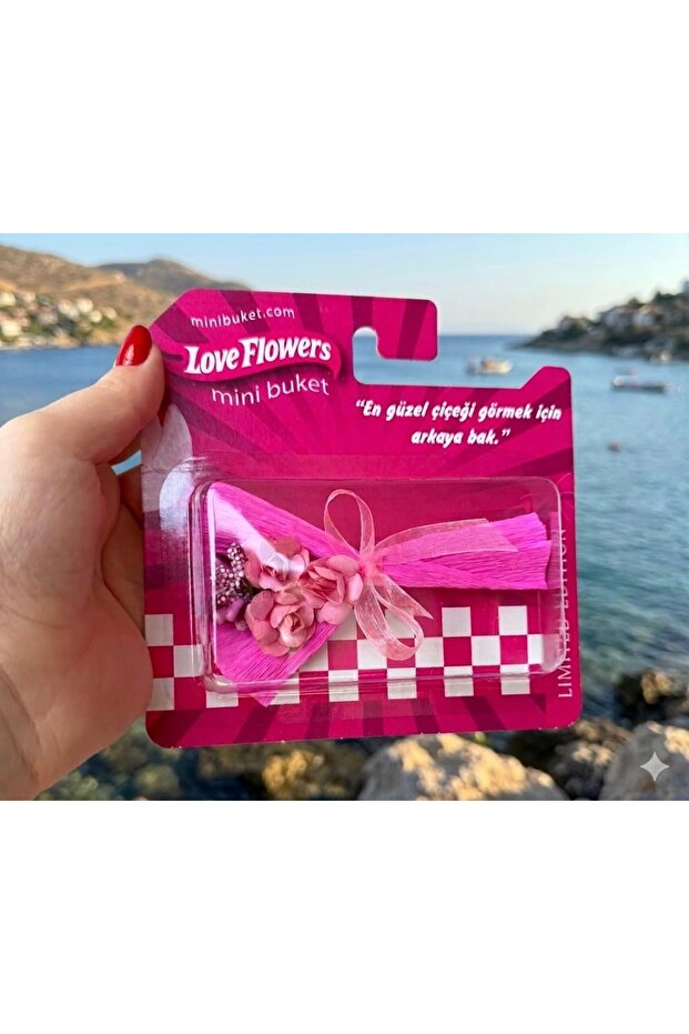 Miyoste Mini Buket Aynalı Çiçek Sevgiliye Eşe Arkadaşa Hediye Solmayan Çiçek