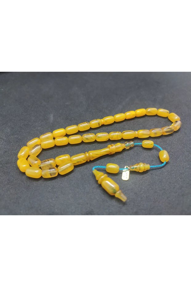 Ayhan Turan Masterpiece Ringed Imame Double Layer Polished Compression Amber