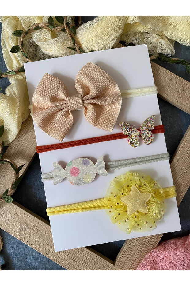 Newborn Compatible Hair Band Set of 4