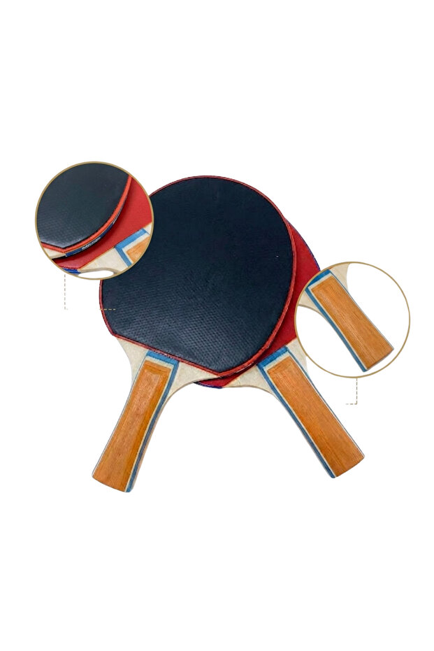 Table Tennis Set 2 Rackets 3 Balls Fun and Practical Game Set - 4