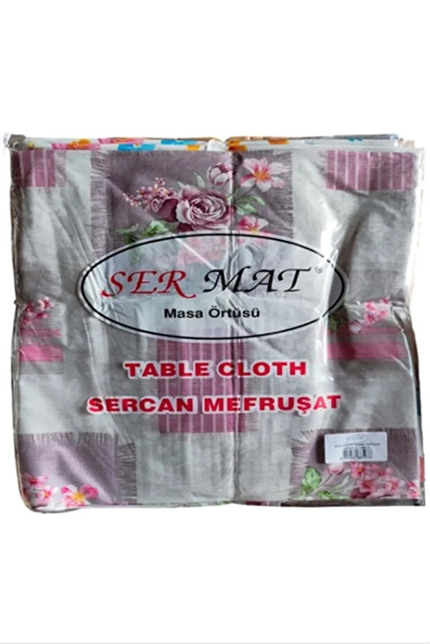 100X140 Sermat Tablecloth Tablecloth Ready Plain Cut Royaleks-Mh136