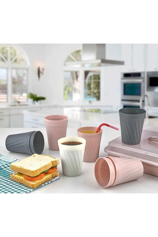 6-Piece Plastic Cup Set - Picnic Cup Set