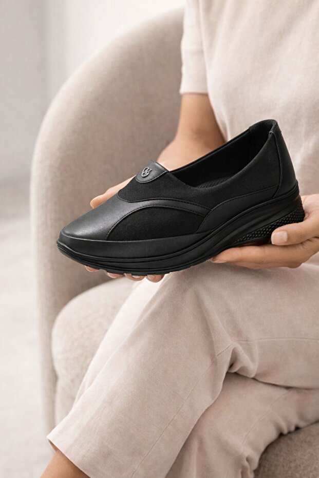 Genuine Leather Full Orthopedic Special Design Mother Shoes for Heel Spurs and Bone Protrusions
