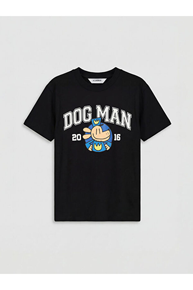 Esvab • Modern & Distinctive Zero Roba Collar Dog Man Printed Boys' T-Shirt