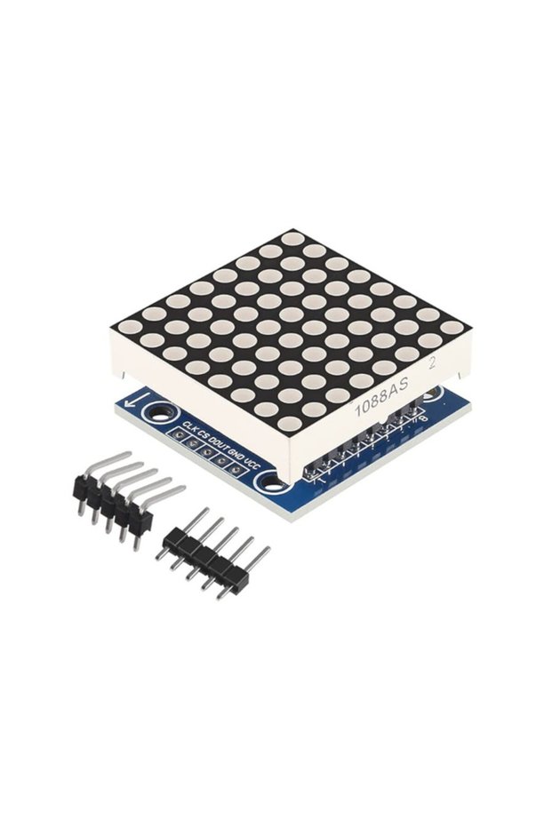 8x8 Red LED Matrix + control circuit (kit)