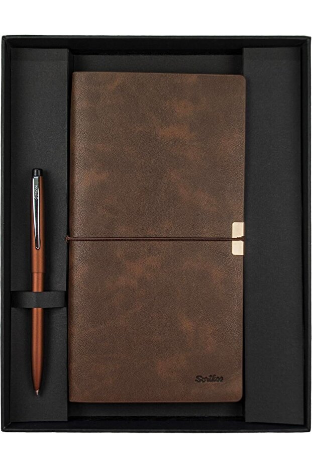 Sd700-C2 Premium Notebook C7 Brown F108 Ballpoint Bronze Set
