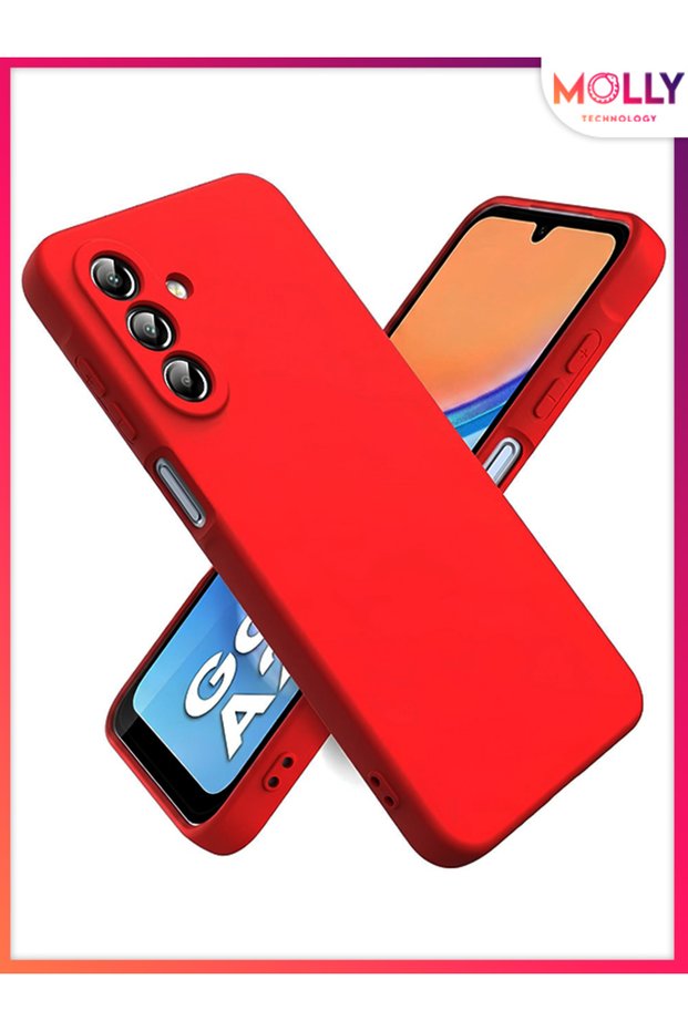 Red Liquid Inside Velvet Matte Silicone Case for Samsung Galaxy A26