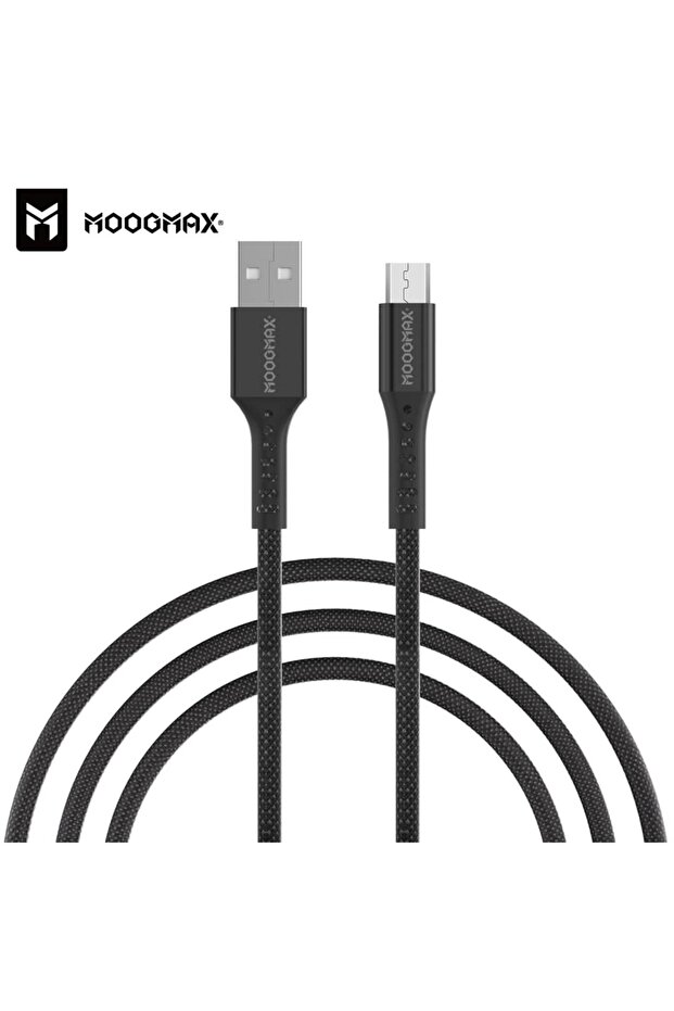 توصيله شحن تايب سي كيبل قماش-اسود MX065-MICRO
