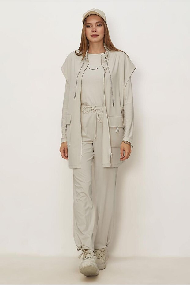 Yelekli̇ Track Suit Set 46388