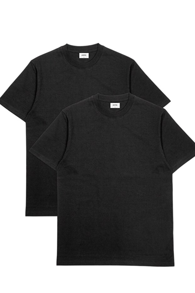 2-Pack Oversize Basic Crew Neck T-Shirt - 1