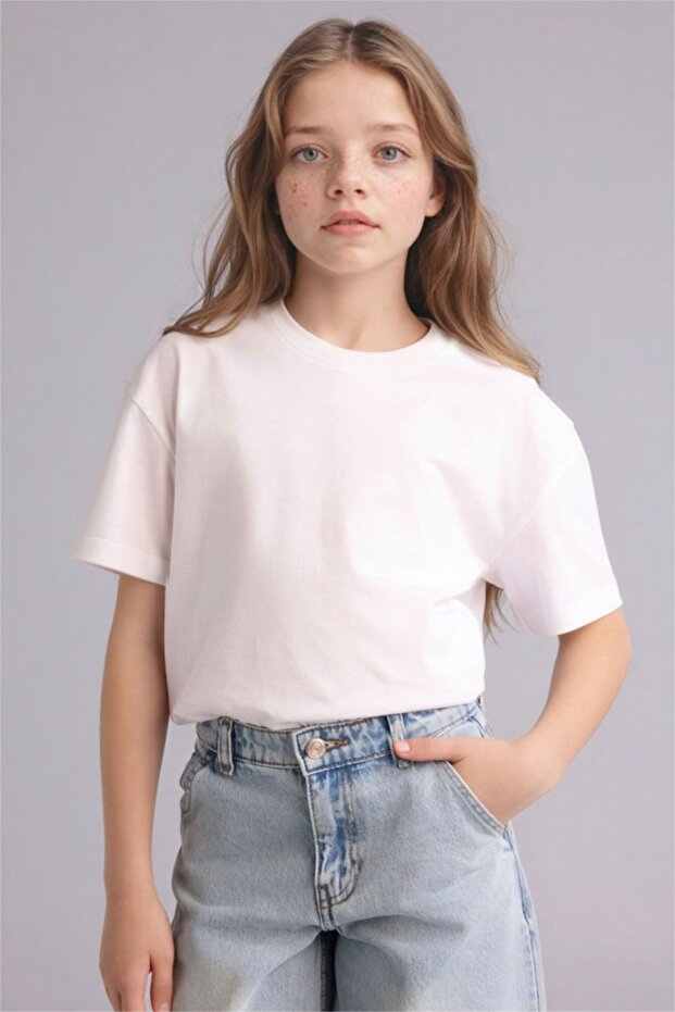 Girl's T-Shirt D9099A8/Wt34 White