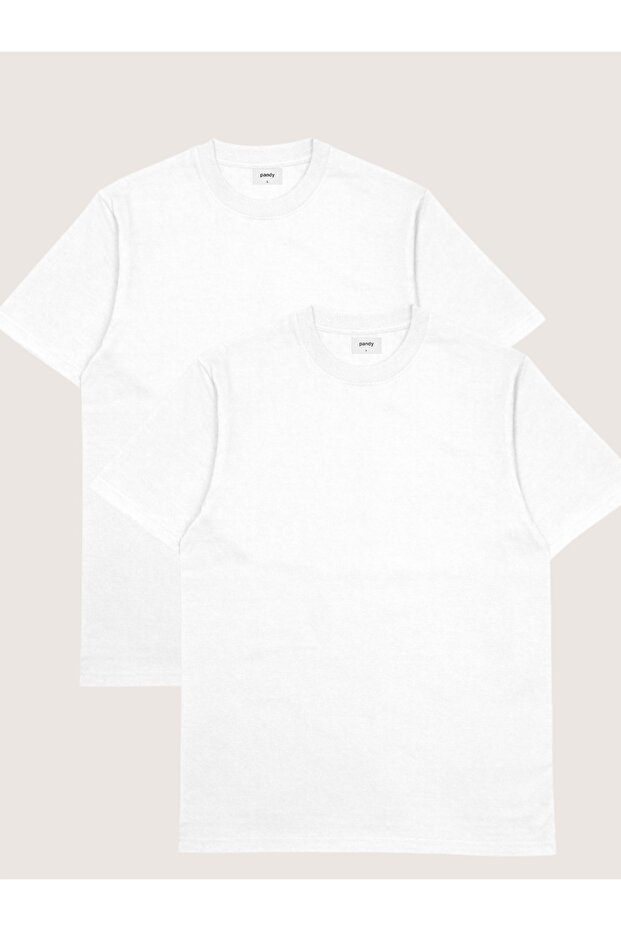 Σετ 2 μπλουζών Oversize Basic με λαιμόκοψη ποδηλάτου - 1