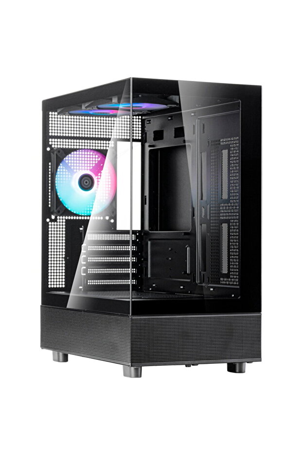 Mid Tower Technology Lucid 04 Negru - 1