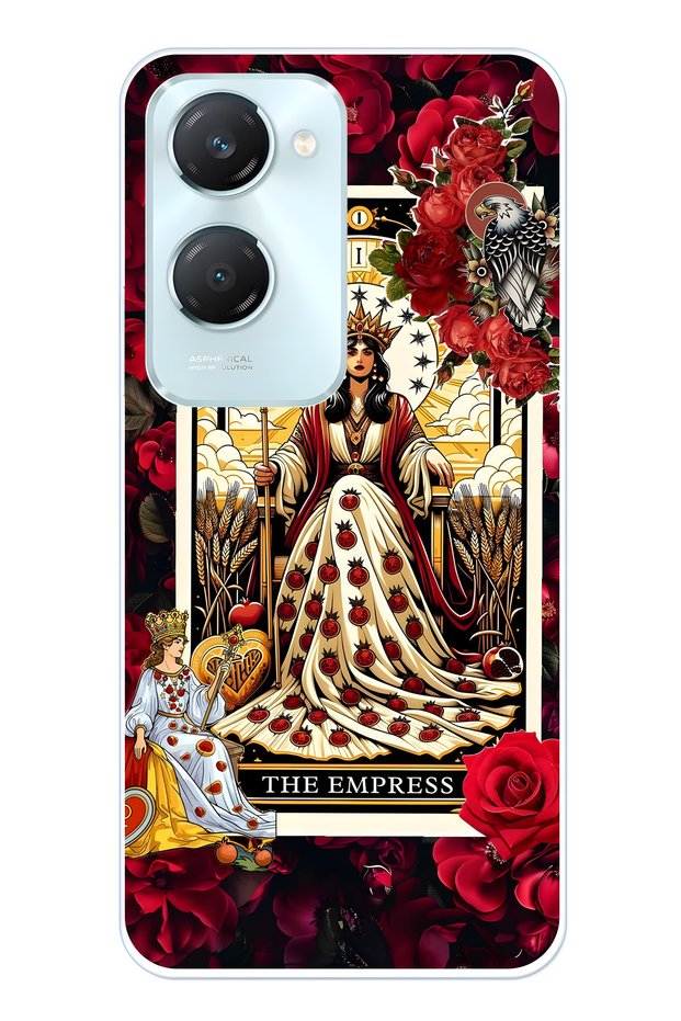Vivo Y18 Compatible Empress Tarot Pattern Transparent Phone Case