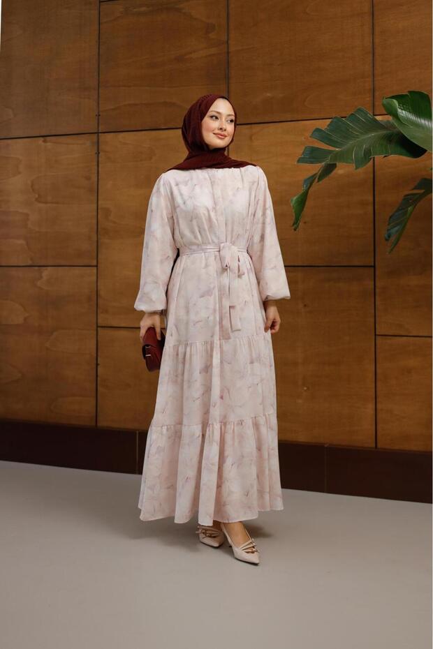 Rochie lungă cu model - 1