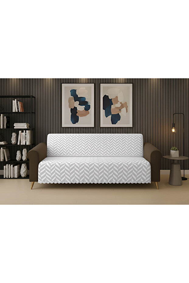 Non-Slip Sofa Cover 175X220 Aegean Gray