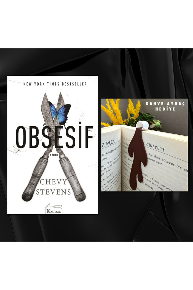 OBSESİF / DÖKÜLEN KAHVE FİGÜRLÜ KİTAP AYRACI HEDİYE
