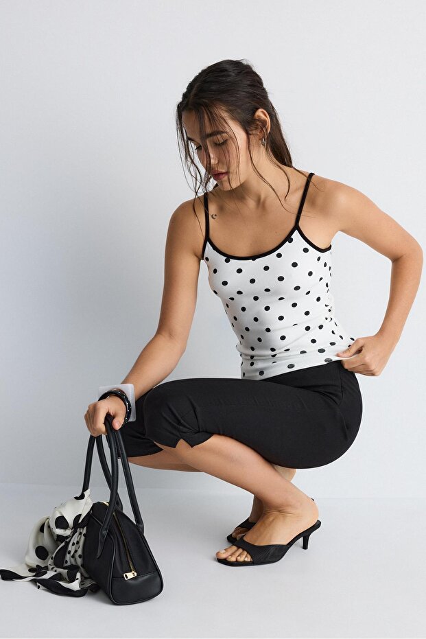 Ribbed strap top - 3
