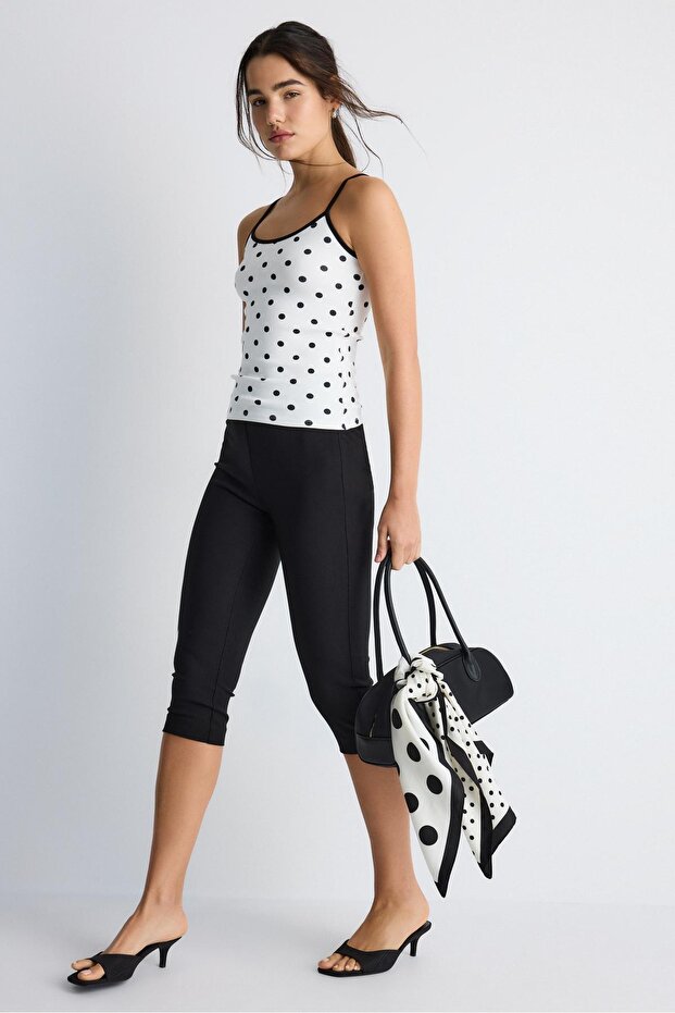Ribbed strap top - 2