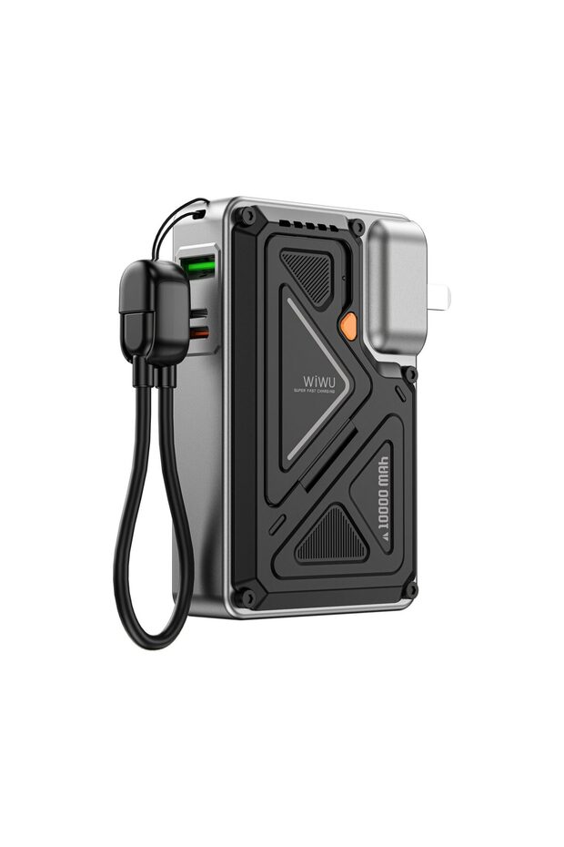 Wi-P057 Knight Series 35W Power Bank 10000mAh - Black