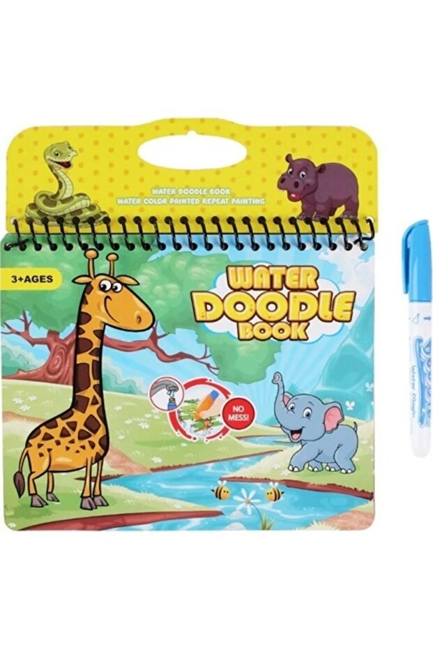 Water Painting - Coloring Book with Magic Special Pen Cheerful Fun Gift Surprise