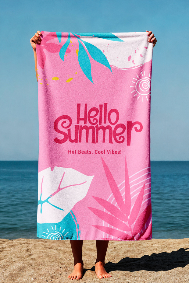 Unisex 75X150Cm Summer Patterned Beach Towel - Bath Towel - Sea Towel Plj-19