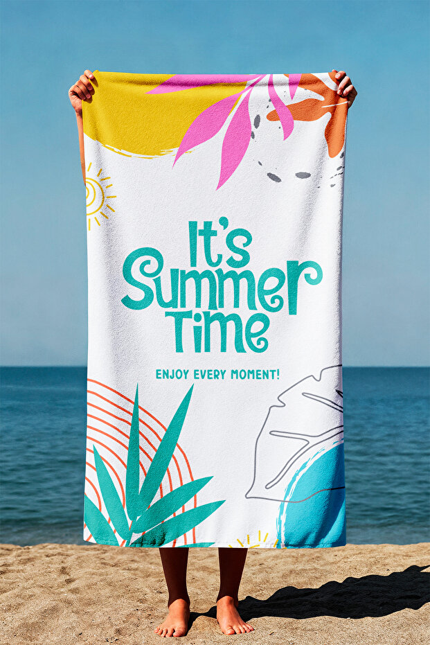 Unisex 75X150Cm Summer Patterned Beach Towel - Bath Towel - Sea Towel Plj-18
