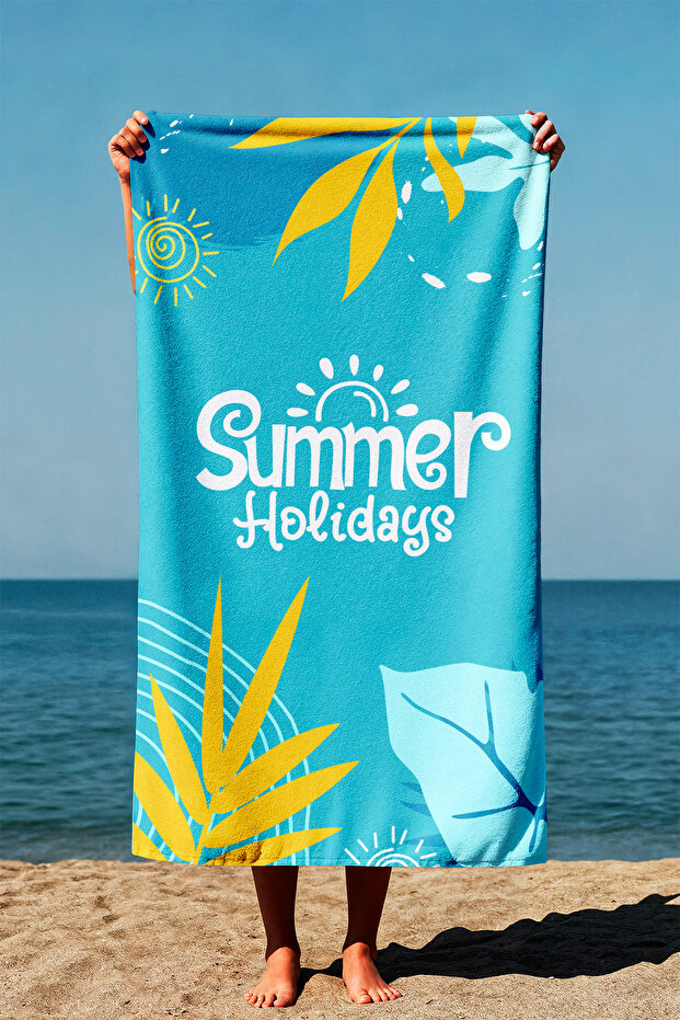 Unisex 75X150Cm Summer Patterned Beach Towel - Bath Towel - Sea Towel Plj-21
