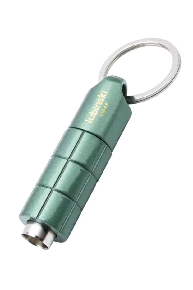 Premium Stainless Steel Punch Cutter with Keychain – 11mm Precision Blade - Green