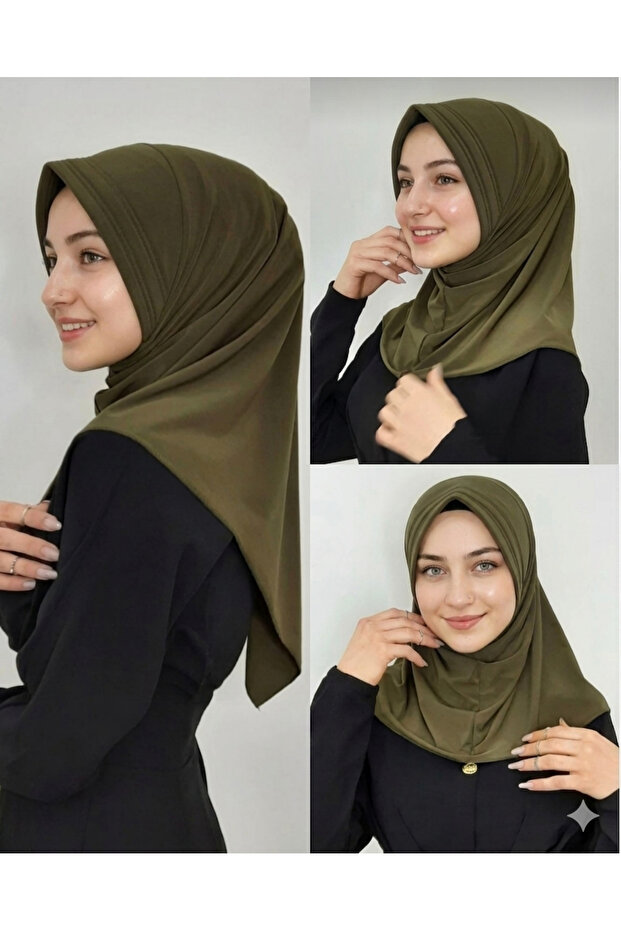 Takmatik Ready-Made Hijab Scarf Khaki