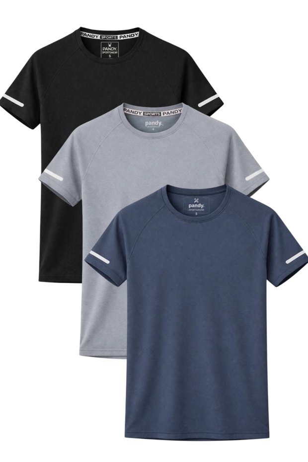 3-Pack Quick Dry Multi-Color Athletic Technical Women's Sports T-Shirts