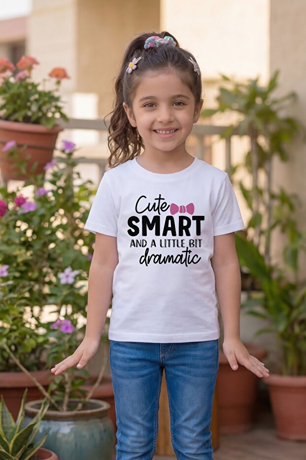 Girl Cute Smart And Dramatic T-Shirt