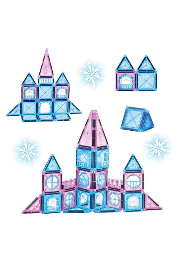 23 Piece Magnetic Castle Building Tiles Set for Kids Educational STEM Construction Toy