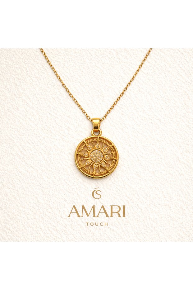 Zodiac Sun Circle Necklace