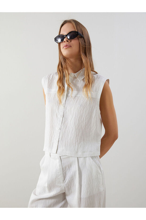 Nevavm Striped Dobby Women's Shirt with a Difference