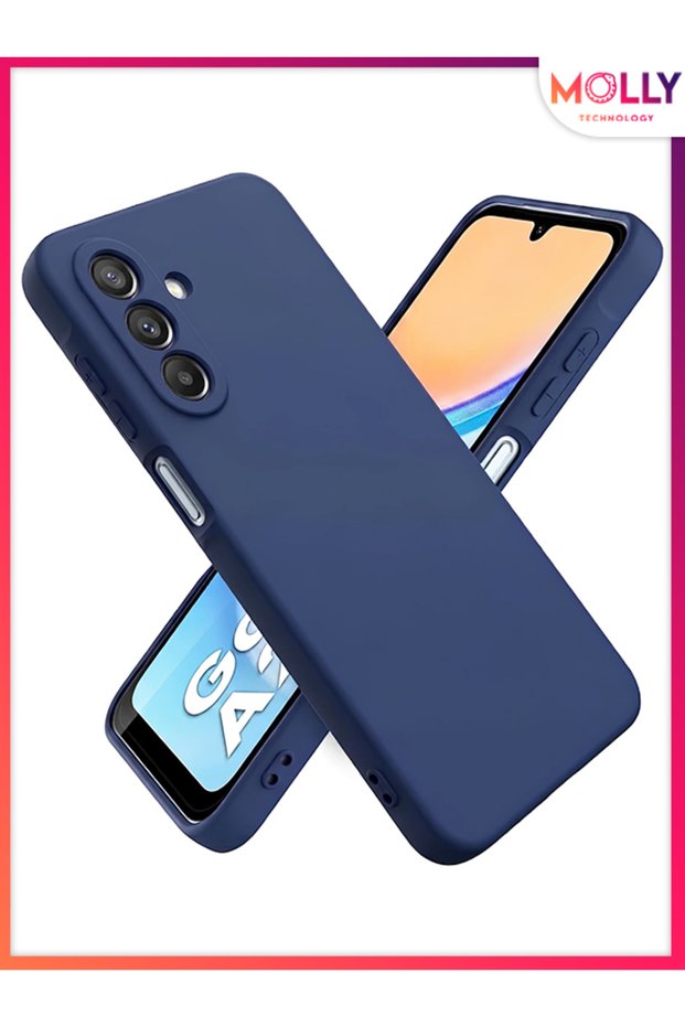 Night Blue Liquid Inside Velvet Matte Silicone Case for Samsung Galaxy A36