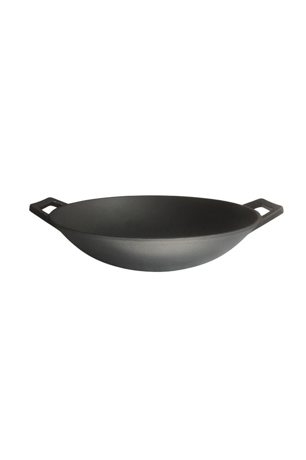 Cast Iron Grilling Pan Uncoated Real Cast Iron Deep 34 cm