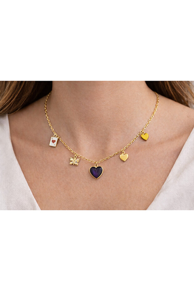 Charm kalp kolye