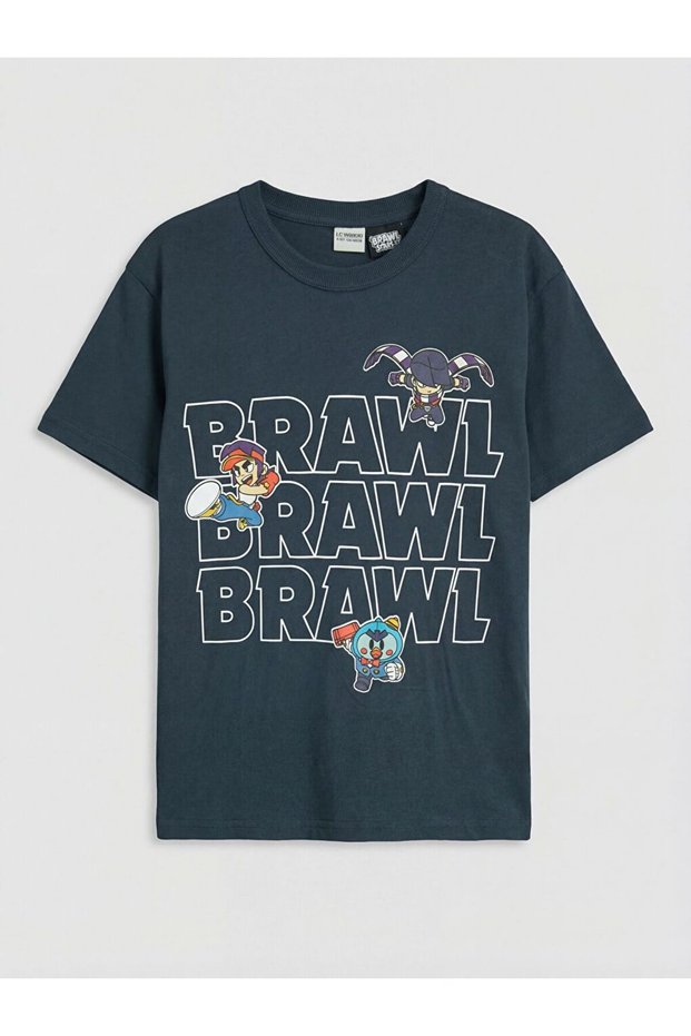 Lcw Kids Crew Neck Brawl Stars Printed Boys T-Shirt