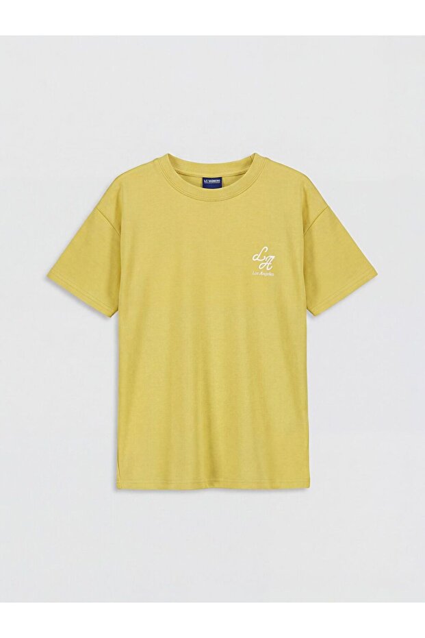 Lcw Kids Crew Neck Printed Boys' Soft Touch T-Shirt