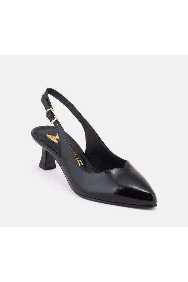 26532527Y Women's Genuine Leather Heeled Classic Shoes