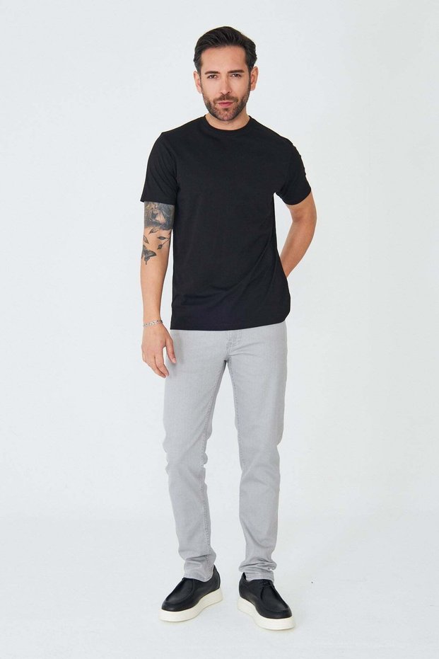 Gray Men's Gabardine Sports Pants